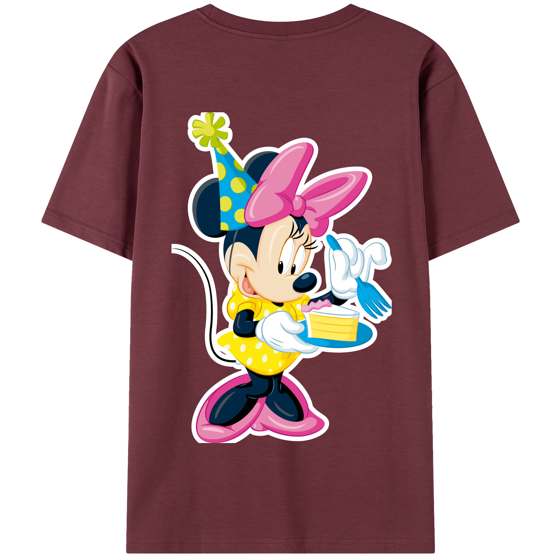 （画像用） ミッキーマウス Mickey Mouse 綿100％半袖Tシャツ（背面プリント）